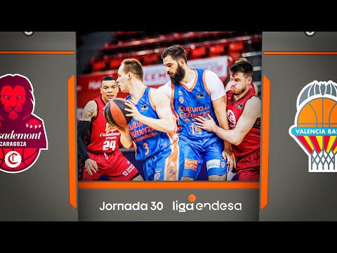 Casademont Zaragoza - Valencia Basket (76-85) RESUMEN | Liga Endesa 2020-21