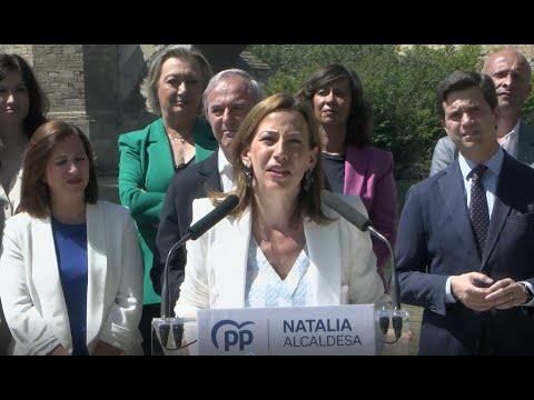 Declaraciones de NATALIA CHUECA, candidata del PP a la alcaldía de ZARAGOZA