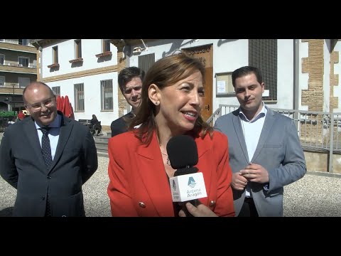 Declaraciones de NATALIA CHUECA, candidata del Partido Popular en ZARAGOZA, en su visita a CASETAS