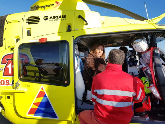 Los helicópteros del 112 incorporan la posibilidad de conservar y suministrar sangre en casos de emergencias sanitarias Los helicópteros del 112 incorporan la posibilidad de conservar y suministrar sangre en casos de emergencias sanitarias