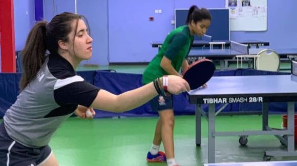 Diana Noha, medalla de bronce en dobles