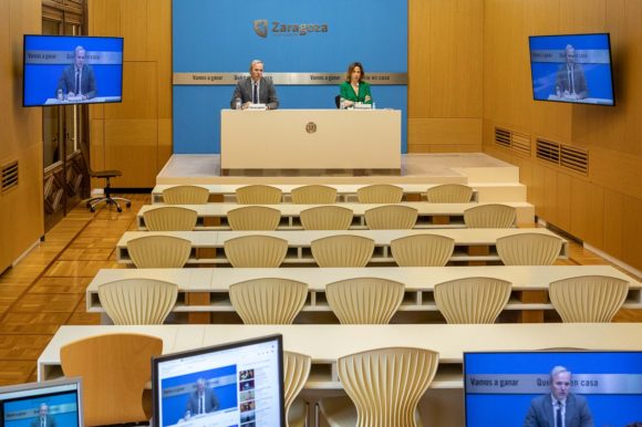 El Ayuntamiento de Zaragoza solamente tiene mascarillas para dos días