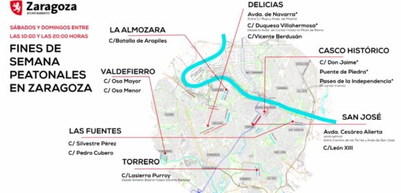Nuevo  ‘fin de semana peatonal’ en Zaragoza con iguales horarios y limitaciones de velocidad