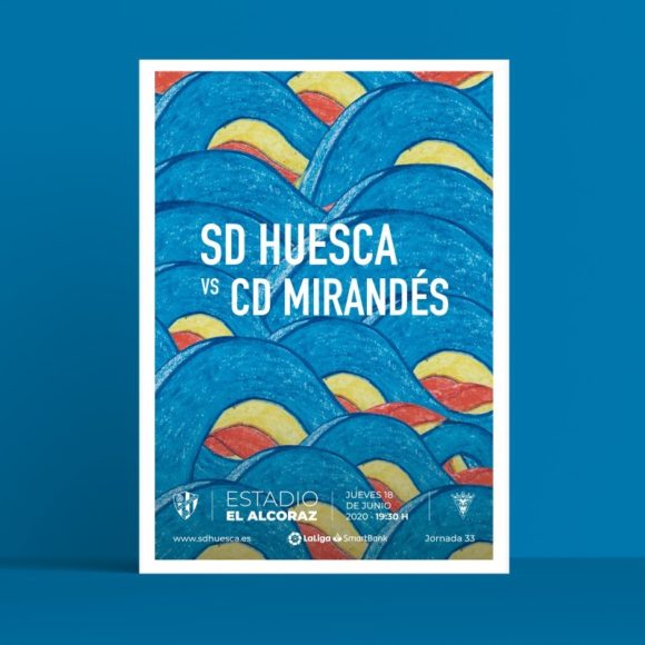Cartel especial para recibir al Mirandés