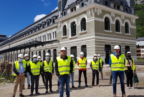 El MITMA somete a información pública el estudio informativo de implantación del ancho de vía estándar en la línea ferroviaria de Canfranc