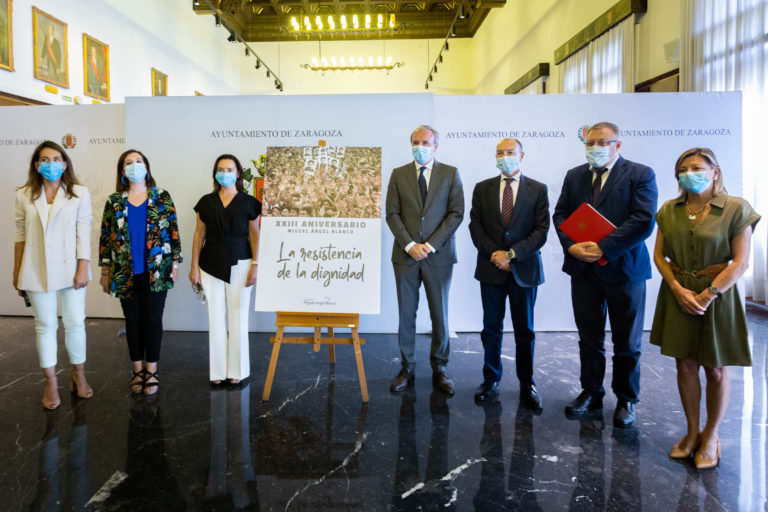 Zaragoza recuerda a Miguel Ángel Blanco en el 23 aniversario de su asesinato