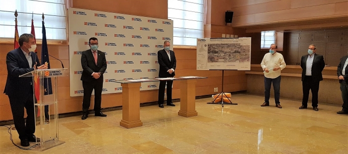 Dos nuevas glorietas mejorarán la seguridad vial del polígono industrial “El Campillo” en Zuera