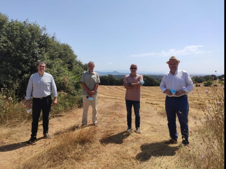 Joaquín Palacín reafirma en Berbegal el compromiso de CHA con los   pequeños municipios de Aragón