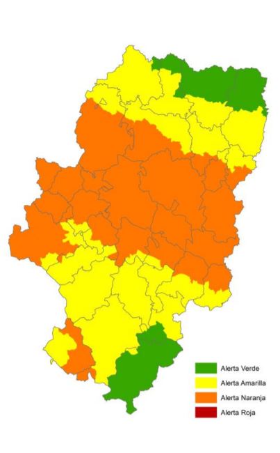 Alerta de riesgo de incendios en una gran parte de Aragón