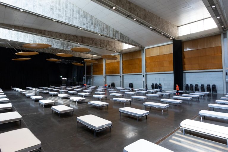 La Sala Multiusos del Auditorio de Zaragoza se habilita para contagiados leves y asintomáticos