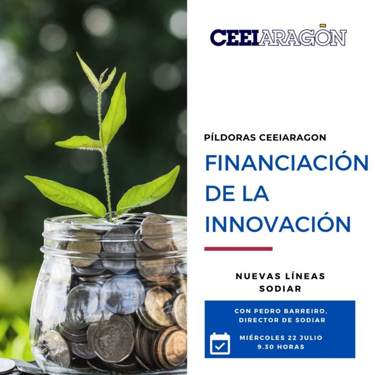 Las nuevas líneas de financiación de SODIAR centran el próximo evento digital de CEEIARAGÓN