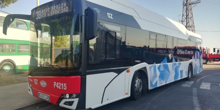 Zaragoza prueba nuevos buses 100% eléctricos