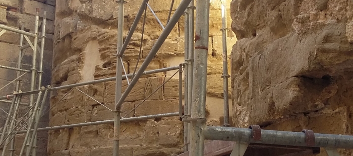 Comienzan los trabajos de restauración de los ábsides de San Pedro el Viejo