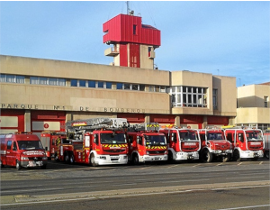 Los bomberos de Zaragoza imparten formación online sobre la prevención de incendios en los colegios