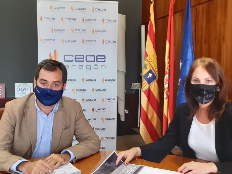 Carmen Herrarte y Ricardo Mur analizan actuaciones para reforzar el tejido empresarial de Zaragoza