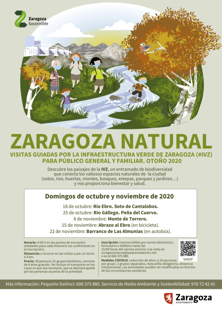 Visitas guiadas para descubrir la riqueza de los espacios naturales Zaragoza