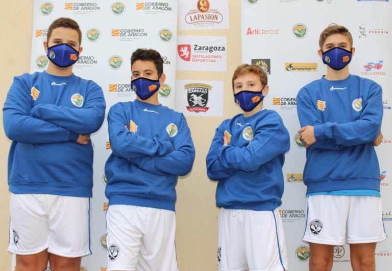 Presentada la selección aragonesa de pelota para el Campeonato de España de Federaciones de Frontenis Pre