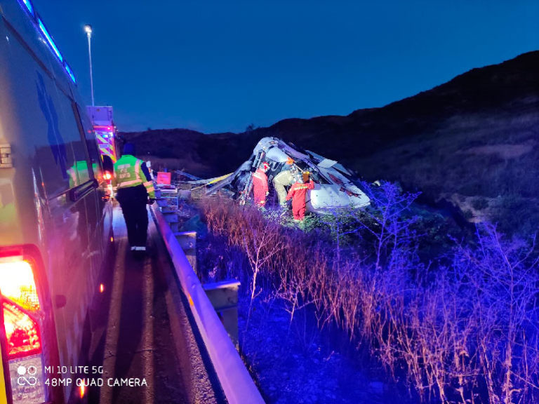 Fallece en Tarazona un camionero al salir su vehículo de la calzada