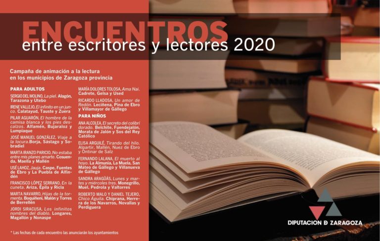 La DPZ retoma sus campañas de animación a la lectura con un ciclo de encuentros con escritores que llegará a 53 municipios