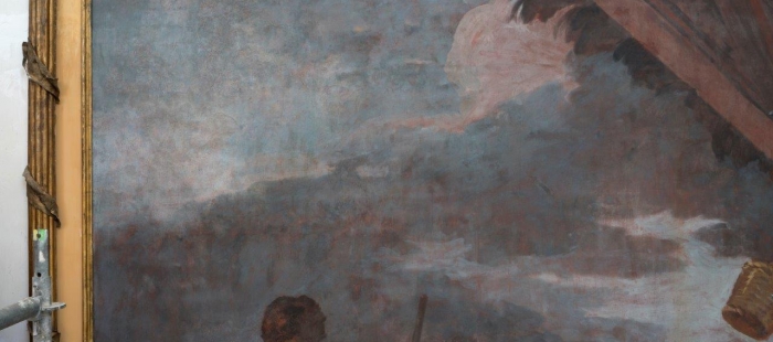DGA restaura unas pinturas de Goya en Aula Dei.