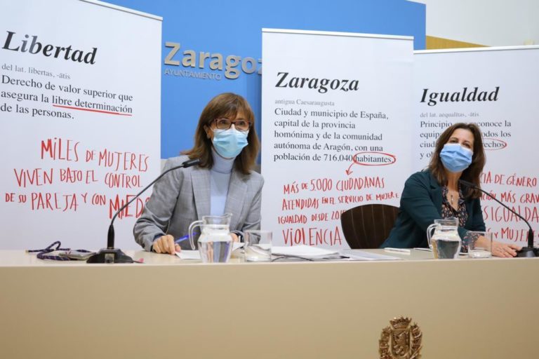 El Ayuntamiento de Zaragoza despliega una nueva campaña de sensibilización a la ciudadanía con motivo del Día contra la Violencia de Género