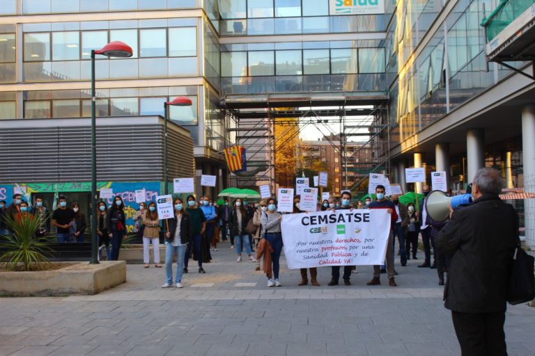 Nueva concentración de SATSE frente al Servicio de Salud de Aragón Nueva concentración de SATSE frente al Servicio de Salud de Aragón