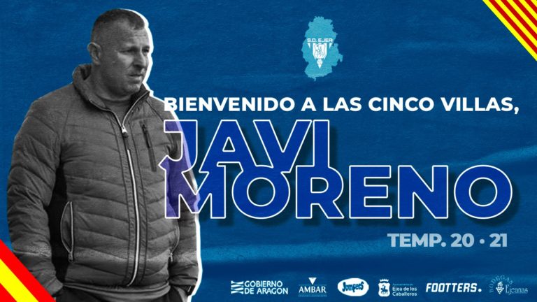 Javi Moreno llega al banquillo de la SD Ejea