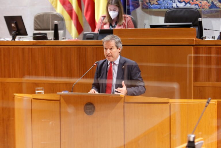 Pérez Calvo: “El proyecto de presupuestos contempla líneas naranjas a partir de las cuales conjurarnos por la estabilidad económica, social y política de Aragón”