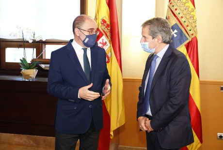 El presidente Lambán se reúne con el líder de CS para ampliar el consenso en torno al presupuesto de 2021