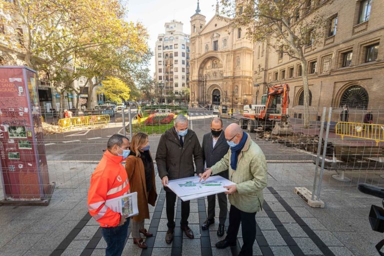 Comienzan los trabajos previos para la reforma de la plaza Santa Engracia