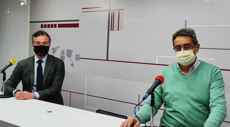 El inicio de las obras de Tenor Fleta, eje central de la Tertulia Política de Ebro Fm y 15 Tv