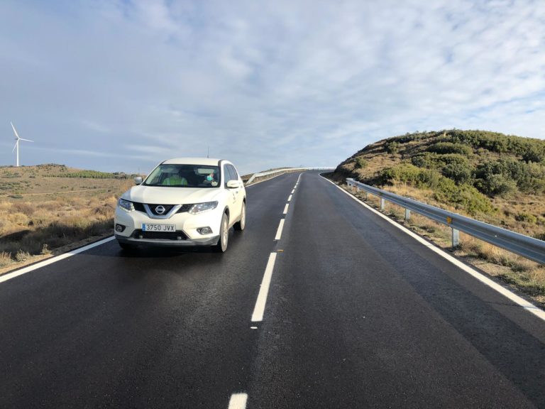 La Diputación de Zaragoza termina las obras de mejora del firme de diez tramos de carretera de las Cinco Villas