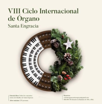 El VIII Ciclo Internacional de Órgano se celebrará en Santa Engracia con aforo reducido