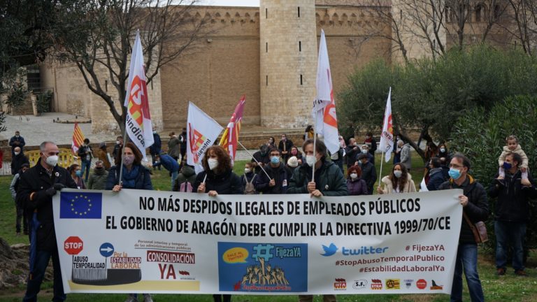 Las Cortes de Aragón se pronunciarán sobre la solución inmediata de hacer fijos a 17.000 interinos «en fraude de ley»