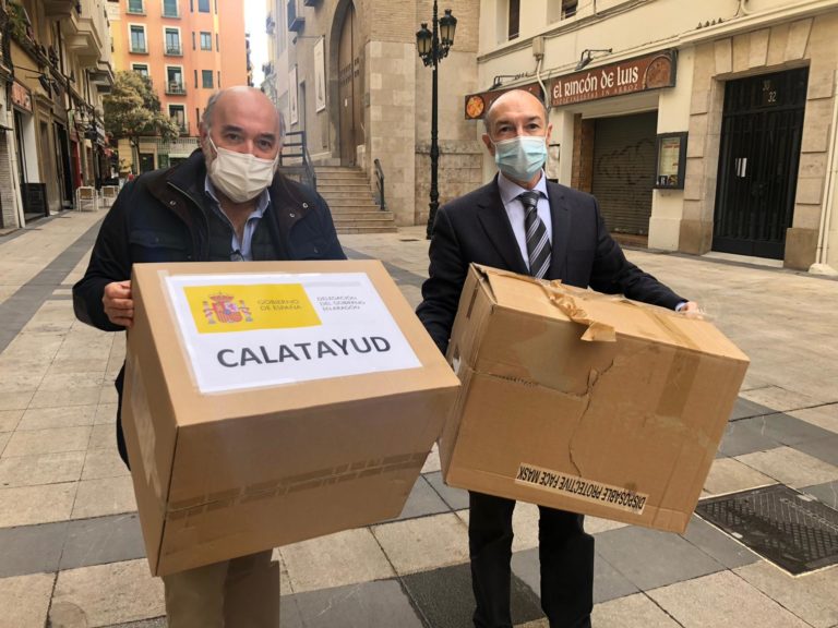 La Delegación del Gobierno en Aragón distribuye más de 960.000 mascarillas para personas vulnerables La Delegación del Gobierno en Aragón distribuye más de 960.000 mascarillas para personas vulnerables