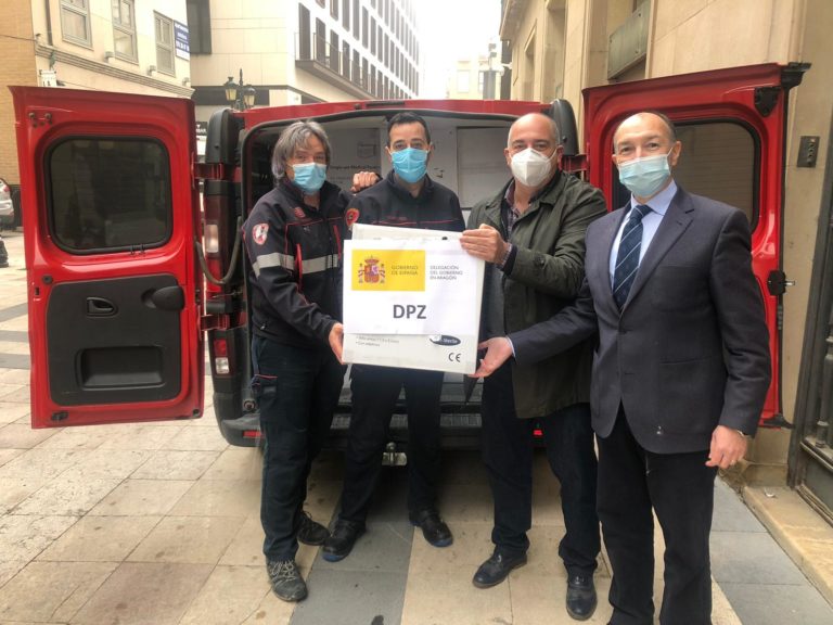 El Estado ha distribuido en Aragón más de 3,2 millones de mascarillas para trabajadores y colectivos vulnerables desde el comienzo de la pandemia