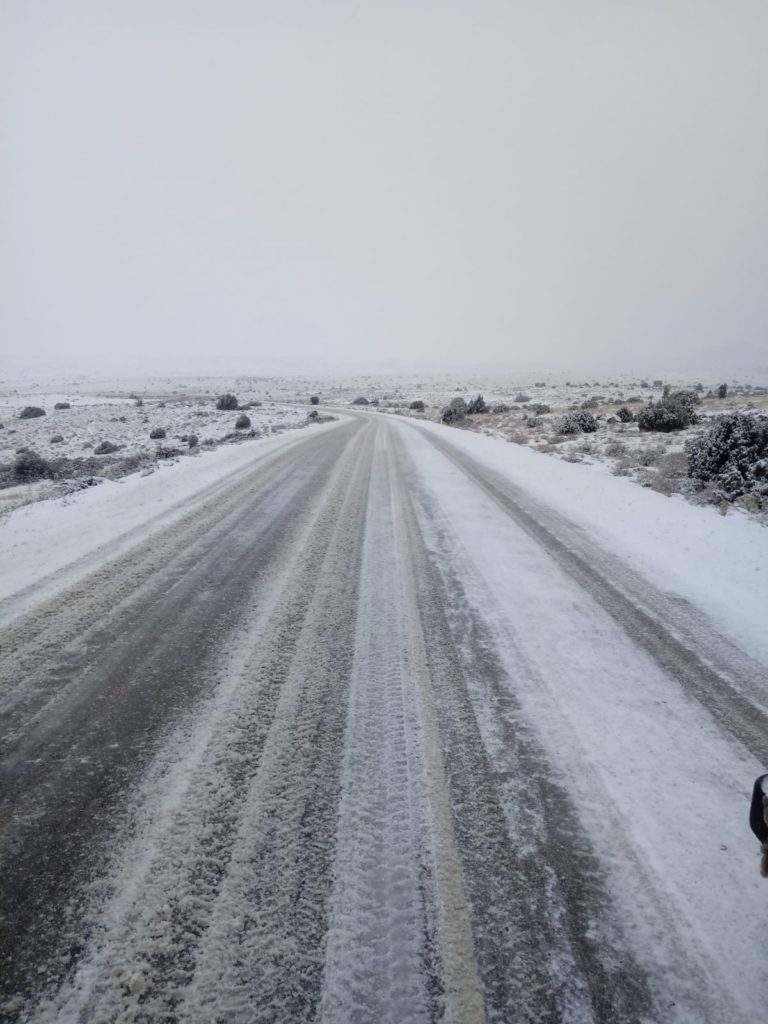 Las placas de hielo complican la circulación en la Provincia de Teruel