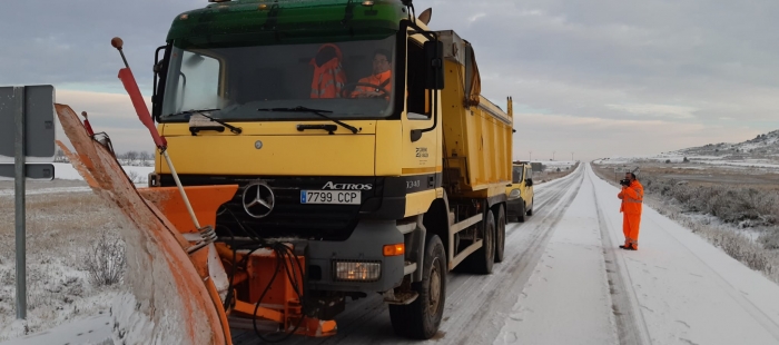 La Dirección General de Carreteras incrementa el dispositivo de vialidad invernal para hacer frente a la borrasca Filomena