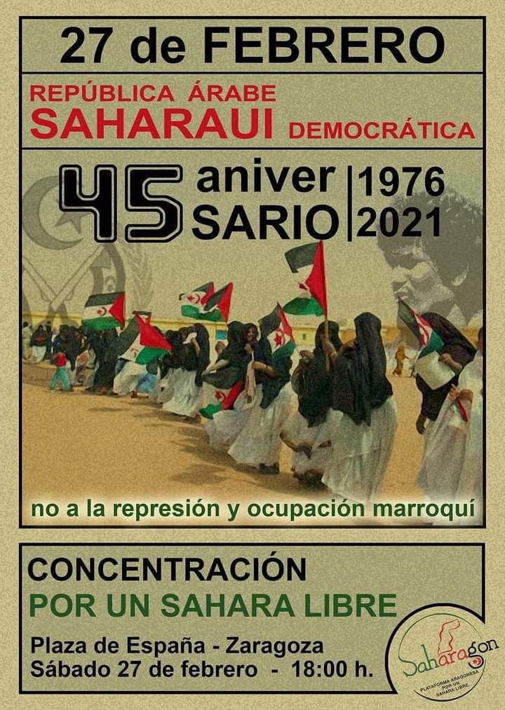 IU Aragón reafirma su apoyo al pueblo saharaui y denuncia las violaciones de la ocupación marroquí