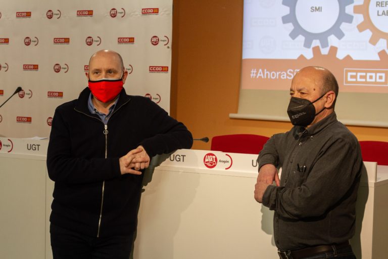 CCOO y UGT se concentrarán el 11 de febrero para exigir una agenda social al Gobierno