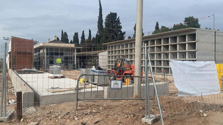 El cementerio de Casetas se amplía con 260 nuevos nichos