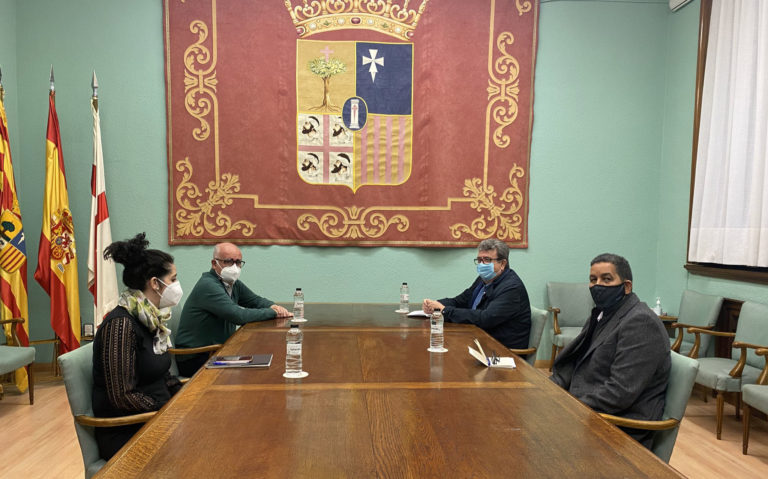 Representantes de la Diputación de Zaragoza se reúnen con el delegado saharaui para continuar con los proyectos de cooperación