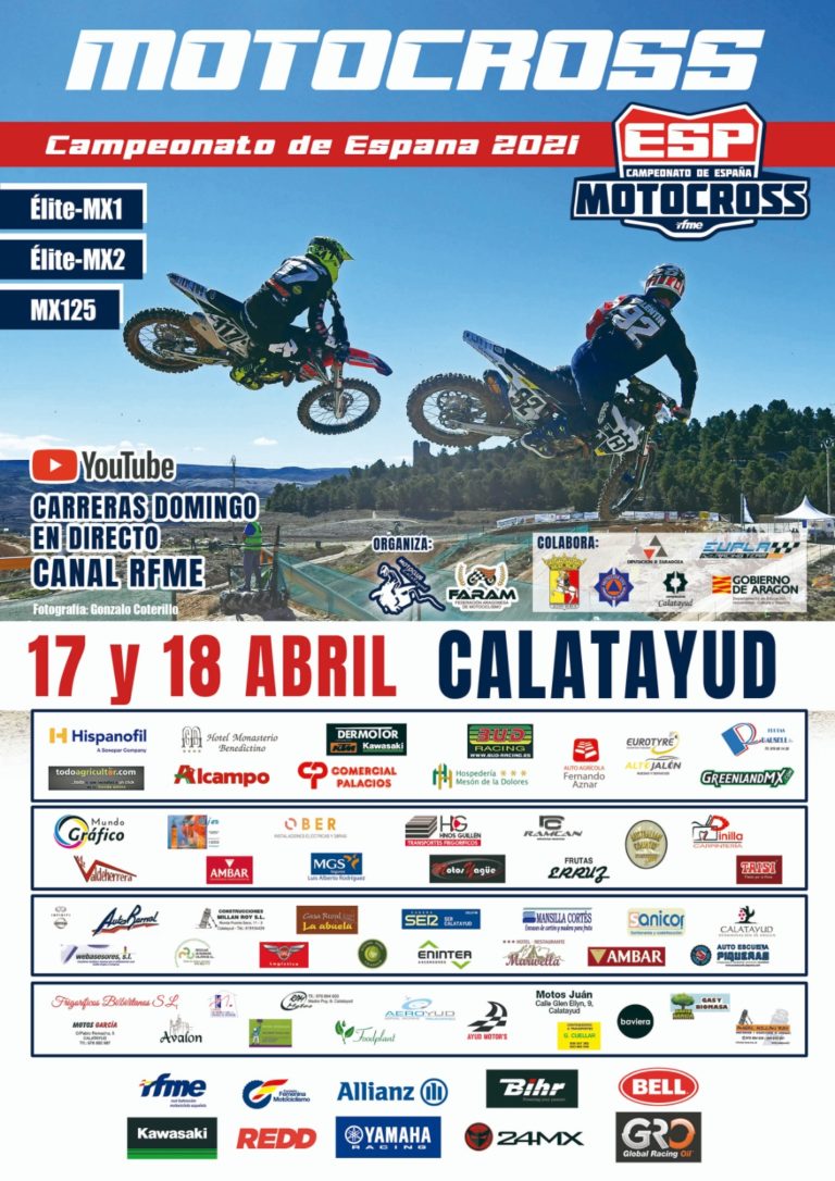 El bicampeón del mundo de Motocross, Jorge Prado, participa en el Campeonato de España de MX celebrado en Calatayud