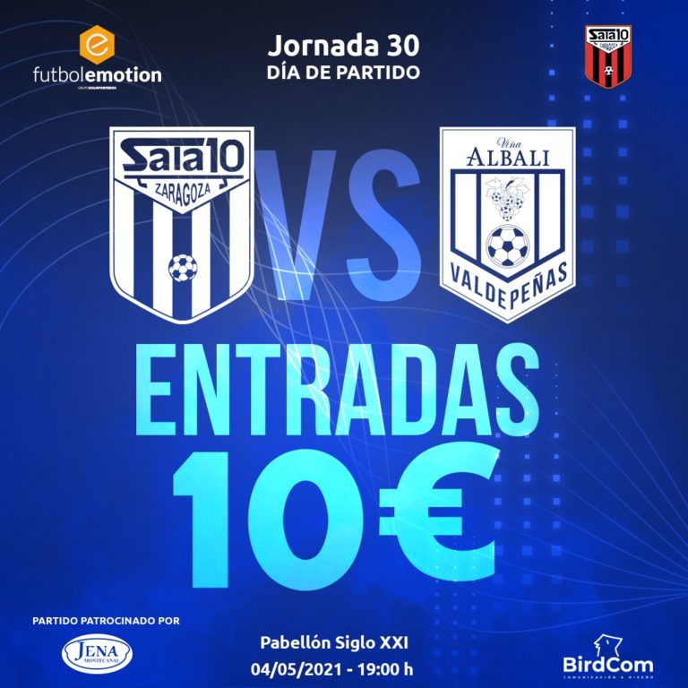 Entradas a la venta para el encuentro entre el Fútbol Emotion Zaragoza y el Viña Albali Valdepeñas