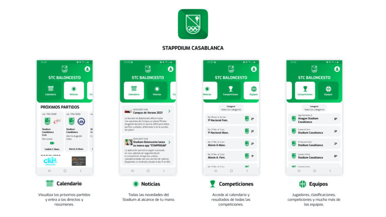 La sección de baloncesto de Stadium Casablanca lanza una app para seguir a sus equipos y encuentros por streaming
