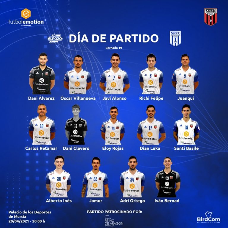 Mismos convocados que ante el Jimbee Cartagena