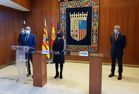 El Gobierno de Aragón y el Ayuntamiento de Teruel firman el convenio para impulsar equipamientos deportivos en la ciudad