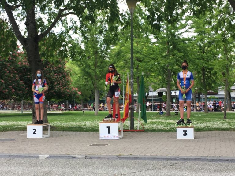 Dos medallas de bronce para Aragón en el Campeonato de España de Circuito de Patinaje de Velocidad