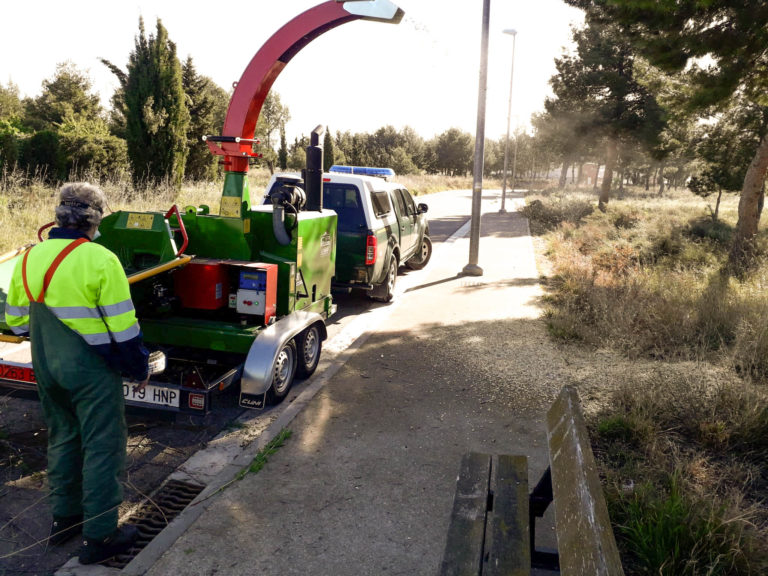 Tarazona incorpora una biotrituradora al servicio de parques y jardines