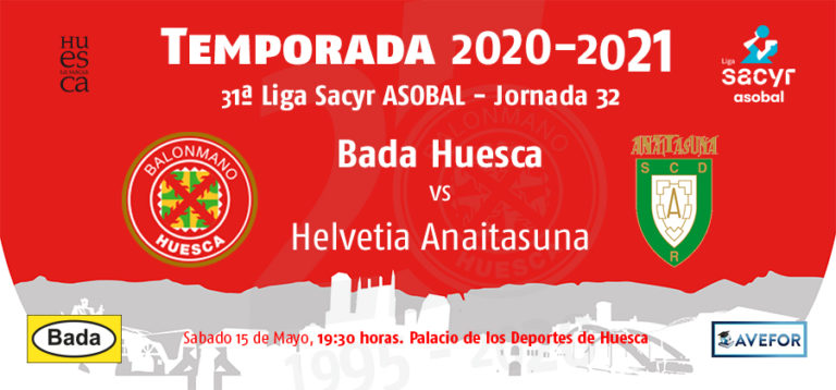 Bada Huesca jugará su penúltimo encuentro en el Palacio de los Deportes de Huesca de la temporada ante Helvetia Anaitasuna